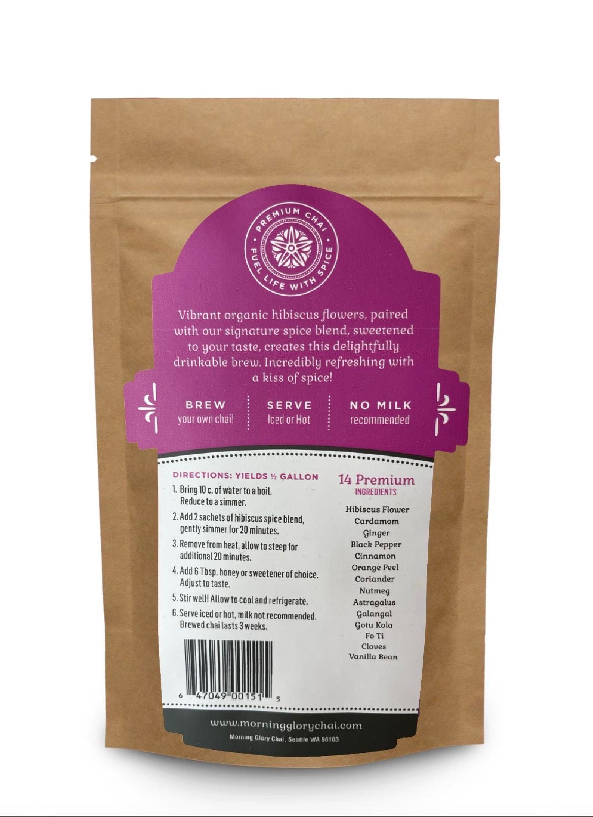 Hibiscus Chai Home Brew Kit