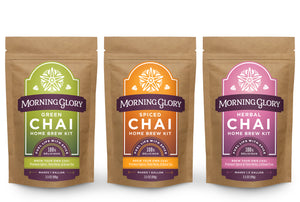 Assorted Home Brew Kits 3.5 oz Spiced Chai Herbal Chai Green Chai